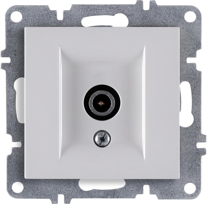 Розетка телевизионная проходная TV 1вых. СП 1мод. LAVIN/KAREN универс. экран механизм бел. ARVIA 50 01 1000 272