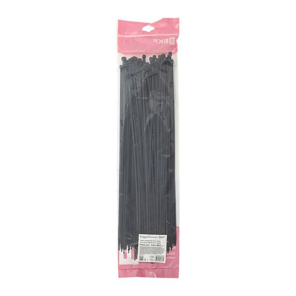 Хомут P6.6 4.8х450 FlexLock стандартный черн. (уп.100шт) PROxima EKF plc-fl-ctsb-4.8x450