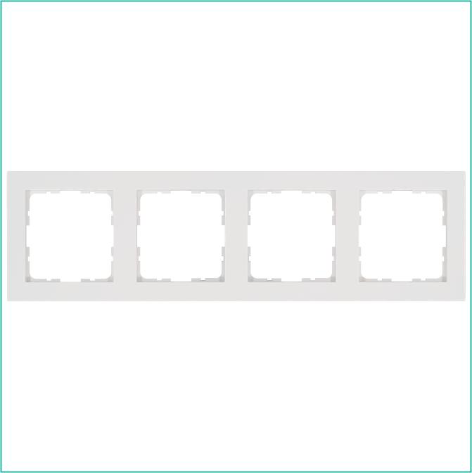 Рамка 4-м G-Classic бел. глянцевый Jasmart G1004W