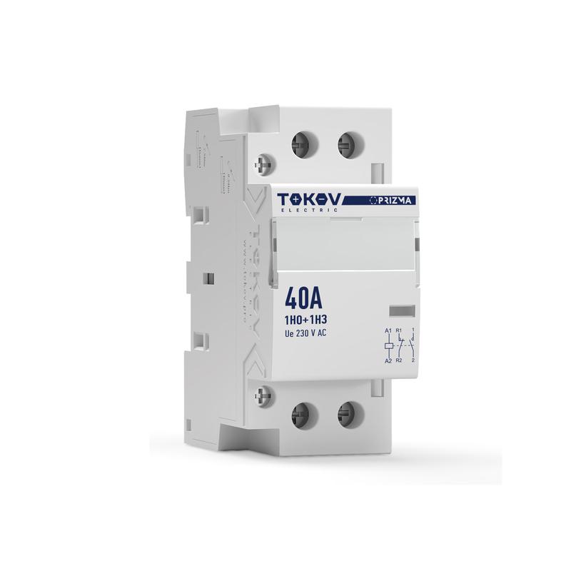 Контактор модульный 36мм 40А 230В АС 1НО 1НЗ PRIZMA TOKOV ELECTRIC TKE-PZ-MC-2-40-230-11