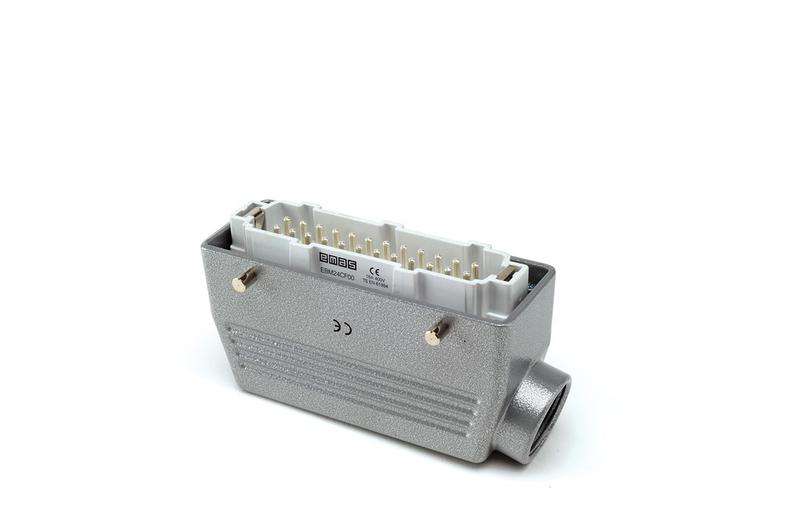 Вилка боковой ввод 24 полюса 16А EMAS EBM24FU10