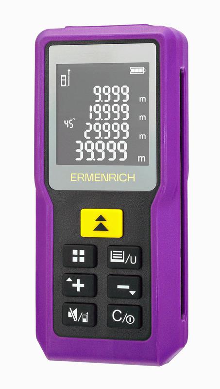 Рулетка лазерная Reel PRO GM100 фиолет. Ermenrich 85313