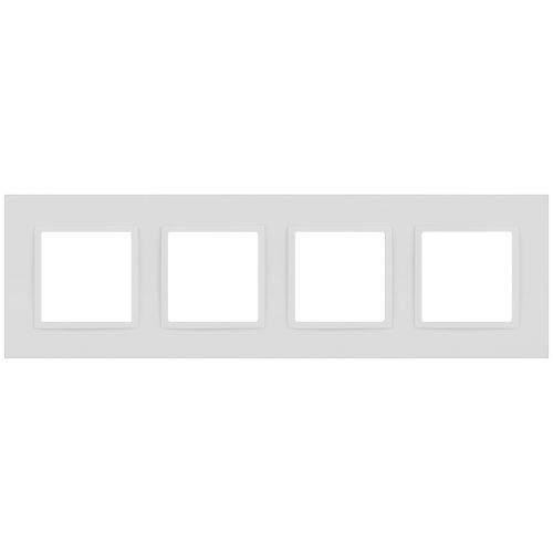 Рамка 4-м Elegance 14-5014-01М Classic для розеток и выключателей матов. бел. Эра Б0065828