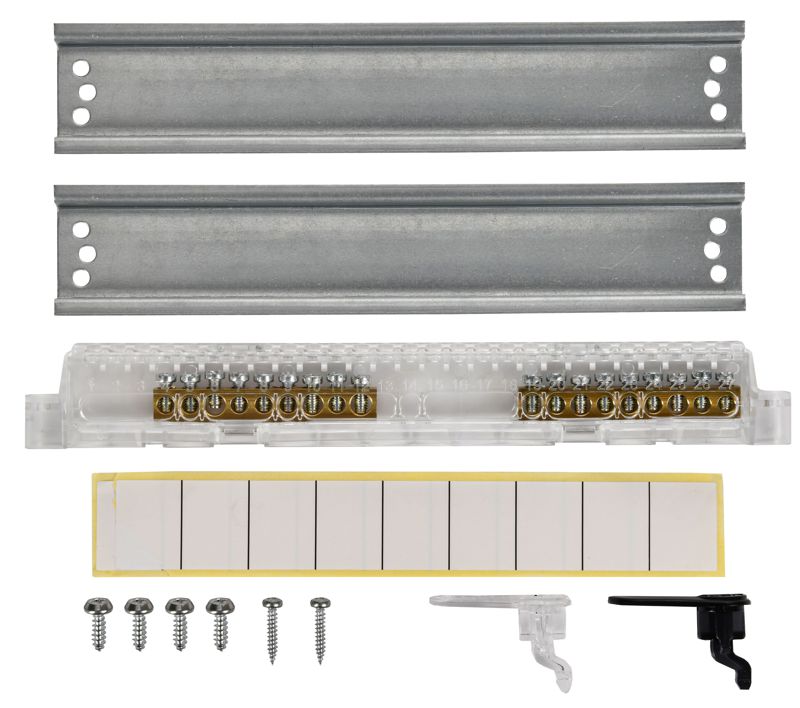 Корпус ЩРВ-П-18 UNION Compact IP41 черн. прозр. дверь пластик. IEK UIC-KP12-V-18-41-K01