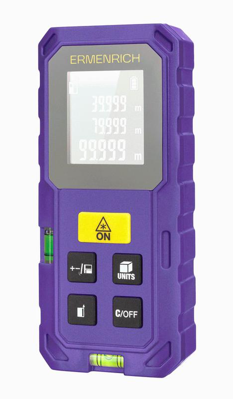 Рулетка лазерная Reel PLUS GS40 фиолет. Ermenrich 86257