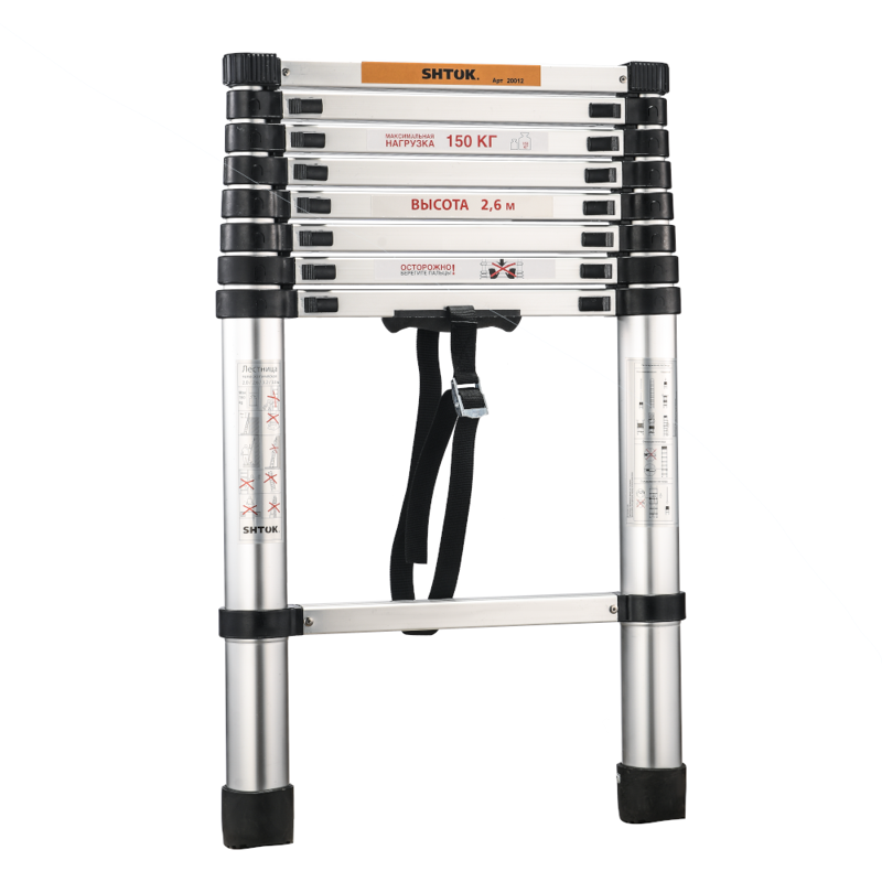 Лестница телескопическая 2.6м (20012) SHTOK 376551
