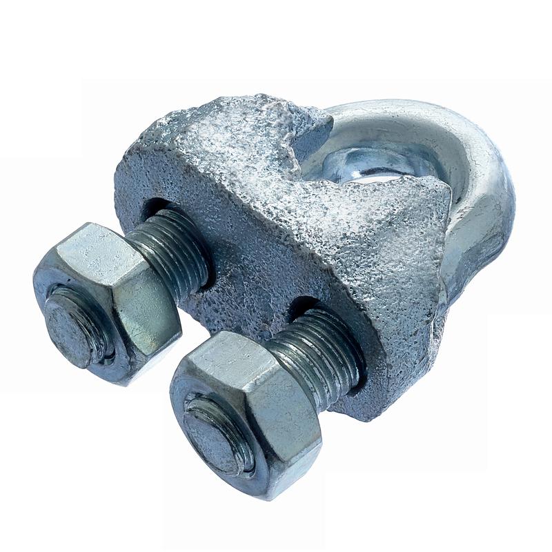 Зажим троса 6мм DIN 741 перфорир. подвес (уп.2шт) СТРОЙМЕТИЗ UTORM4010032