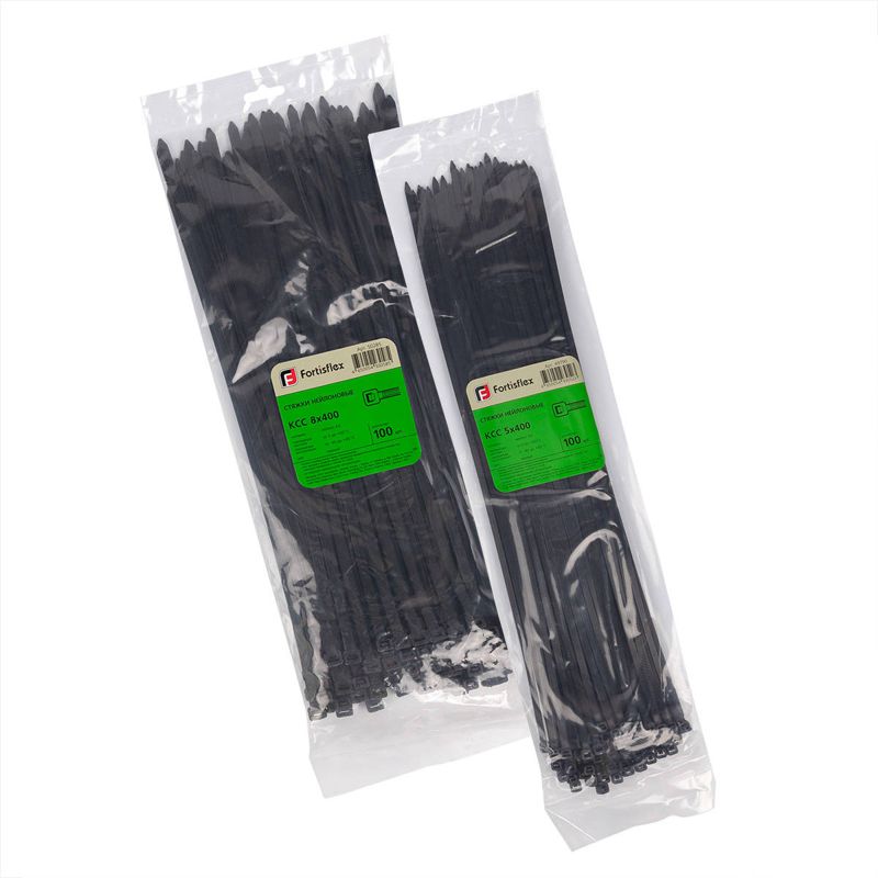 Хомут кабельный КСС 5х200 нейл. черн. (уп.100шт) Fortisflex 49415