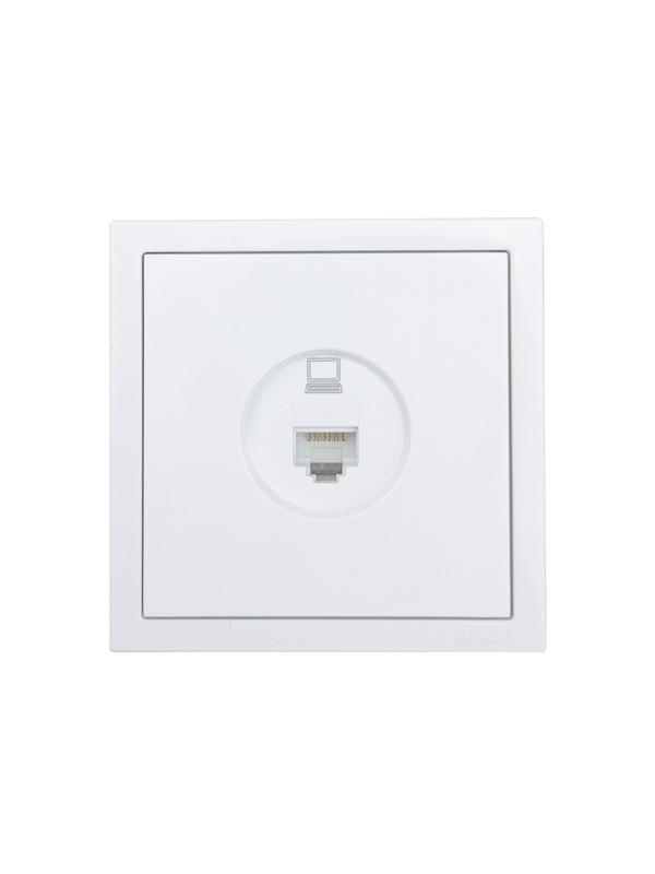 Розетка компьютерная 1-мест. СП ZIMA кат.5 бел. LEZARD 704-0288-139