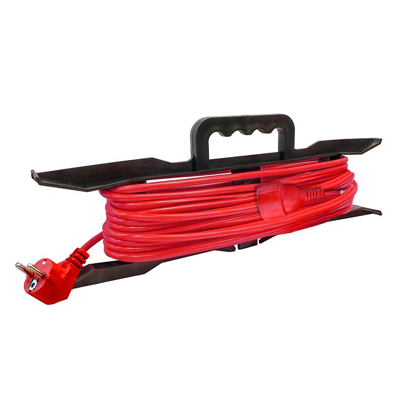 Удлинитель-шнур на рамке 1х30м с заземл. 10А IP20 2.2кВт ПВС 3х1 DOMTOK 2480