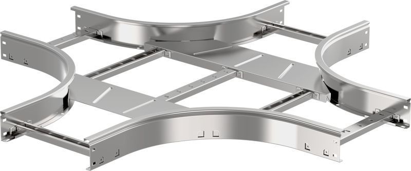 Ответвитель для лотка Х-образ. 80х200 R300 LESTA IEK CKR04-4-080-200