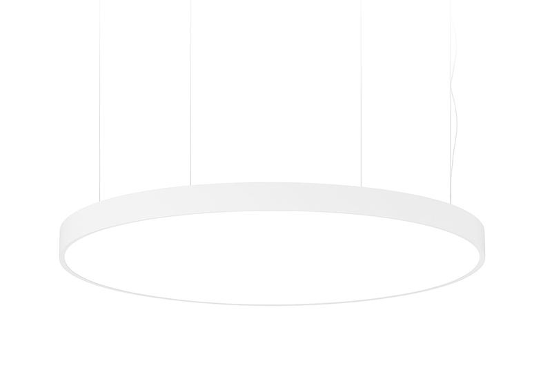 Светильник светодиодный RING-SLIM 35Вт 4000К IP40/IP20 opal-sand 400х50 CRI90 круг подвесной бел. CSVT ЦБ-00008835