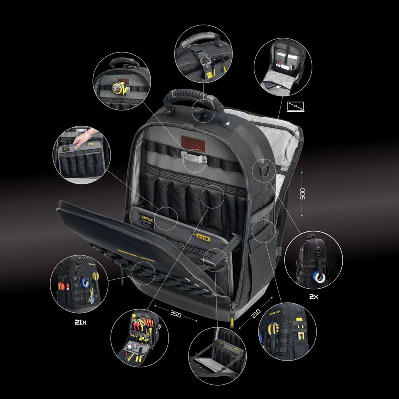 Рюкзак для инструмента Р-021 дно пластик. (15230) SHTOK 384378