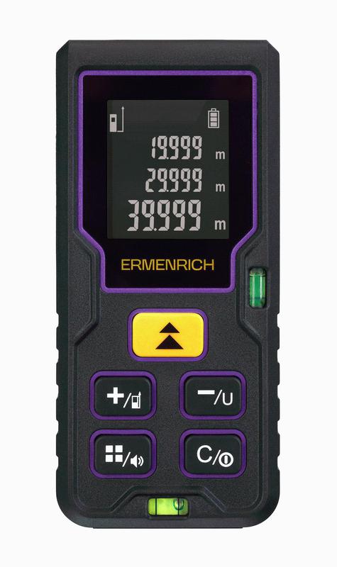 Рулетка лазерная Reel PLUS GD80 фиолет. Ermenrich 85315