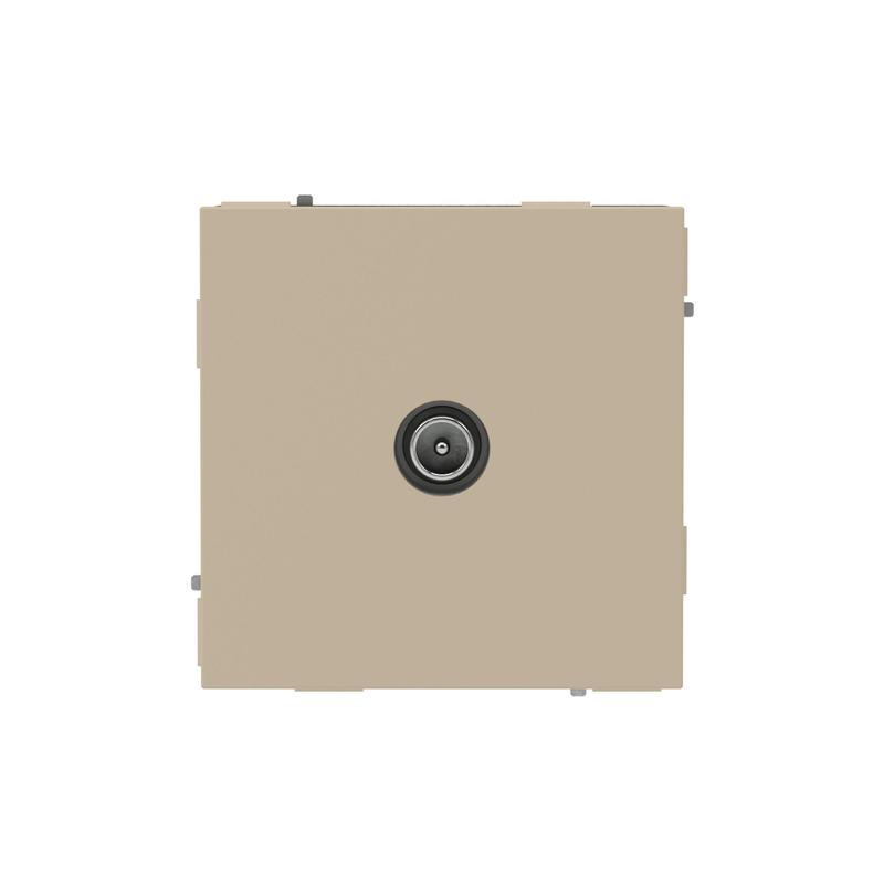 Розетка телевизионная проходная TV KANT ванильн. марципан DKC 7015513