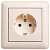 Розетка 1-м СП W59 16А IP20 с заземл. без защ. шторок сл. кость SchE RS16-154-28
