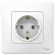 Розетка 1-м СП Blanca 16А IP20 250В с заземл. без защ. шторок бел. SchE BLNRS001011