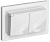 Розетка 2-м СП BRITE РСбш12-3-44-БрБ 16А в сборе IP44 с крышкой бел. IEK BR-R26-16-44-K01-F