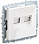 Розетка компьютерная двойная СП RJ45 кат.5E BRITE РК10-2-БрБ бел. IEK BR-K20-1-K01