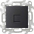 Розетка телефонная СП Simon24 RJ11 IP20 механизм графит Simon 2410480-038