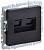 Розетка компьютерная двойная СП RJ45 кат.5E BRITE РК10-2-БрЧ черн. IEK BR-K20-1-K02