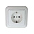 Розетка 1-м СП РС10-307 10А IP20 евро стандарт бел. БЕЛ. ЦЕРКОВЬ РС10-307