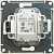 Механизм переключателя проходного 1-кл. СП Glossa 10А IP20 (сх. 6а) 10AX с подсветкой перламутр. SchE GSL000663