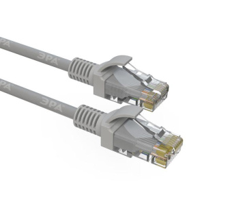 Патч корд U/UTP кат.5e PC-1U-A 1м сер. Simple Эра Б0051370