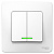 Выключатель 2-кл. СП Blanca 10А IP20 (сх. 5) 250В с подсветкой бел. SchE BLNVS010511
