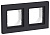 Рамка 2-м AtlasDesign Aqua IP44 карбон SchE ATN441002