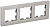 Рамка 3-м BRITE РУ-3-2-БрД стекло дым. IEK BR-M32-G-K30