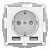 Розетка 3-м СП AtlasDesign 16А IP20 с 2-мя заряд. устройствами USB тип A+A 5В/2.4А 2х5В/1.2А механизм бел. SchE ATN000130
