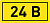 Наклейка "24В" 10х15мм EKF an-2-03