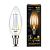 Лампа светодиодная филаментная Filament 9Вт свеча 2700К тепл. бел. E14 680лм GAUSS 103801109