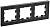 Рамка 3-м BRITE РУ-3-1-БрЧ металл черн. IEK BR-M32-M-K02