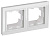 Рамка 2-м IP44 BRITE РУ-2-БрБ-44 бел. IEK BR-M22-44-K01
