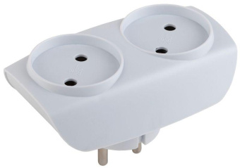 Разветвитель 2-м без заземл. 10А IP20 SP-2-W бел. Эра C0045520