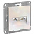 Розетка компьютерная 2-м AtlasDesign RJ45 кат.5E механизм жемчуж. SchE ATN000485