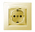 Розетка 1-м СП Simon15 16А IP44 250В с заземл. Schuko защ. шторки с крышкой винт. клеммы сл. кость Simon 1590450-031