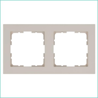 Рамка 2-м G-Classic тауп Jasmart G1002T