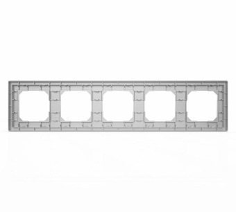 Рамка 5-м Pixel алюм. TOKOV ELECTRIC TKE-PX-RM5-C03