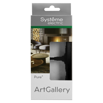 Рамка 2-м ArtGallery Pure метал. оникс SE GAL312302
