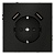 Розетка 1-м СП S70 16А с USB A+A с заземл. защ. шторки механизм черн. матов. Voltum VLS040408