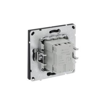 Выключатель 2-кл. KANT с подсветкой черн. уголь DKC 7012134