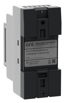 Модуль входов выходов ПЛК 410 2 UI (0-20мА/0-10В) 24В DC ONI PLC-410-EMA-02U000-0DC-00