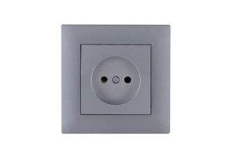 Розетка 1-м Kare RIZZ STAR без заземл. сер. Makel 88065022