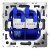 Розетка компьютерная 2-м СП S70 RJ45 + RJ45 кат.6 механизм графит Voltum VLS060207