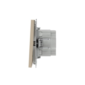 Переключатель 2-кл. KANT с подсветкой ванильн. марципан DKC 7015144