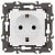 Розетка Elegance 14-2102-01М 16А 250В 2P+E Schuko защ. шторки матов. бел. Эра Б0065804