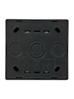 Выключатель проходной 1-кл. ОП LETO черн. бархат LEZARD 752-4200-105